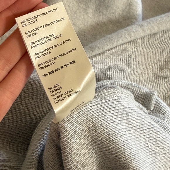 Free People Women’s Medium Oversized Light Gray Pullover Cowl Neck Sweater - Picture 8 of 8